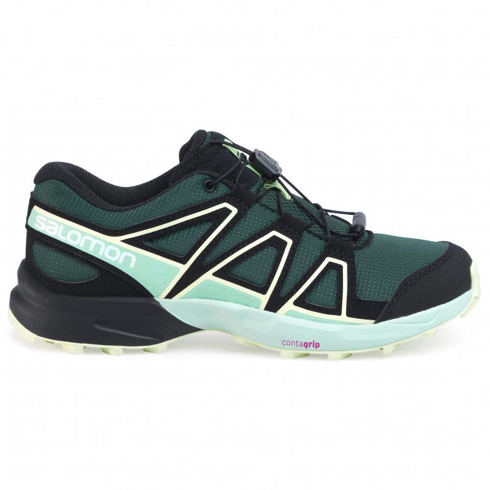 SALOMON SPEEDCROSS J Philippines - Kids' Trail Running Shoes - Green | 694381-NHX